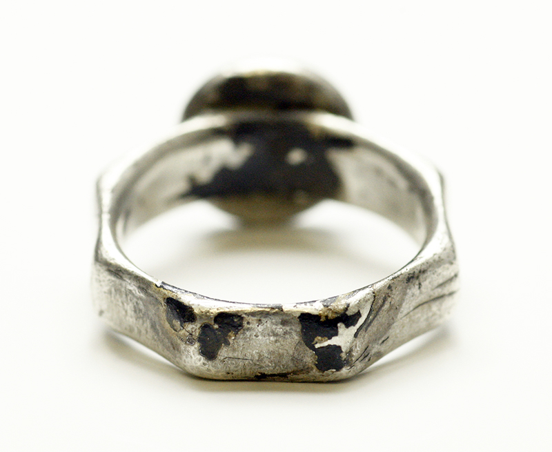 玉の指輪　骨董品 Antique Jewelry S925シルバー ビンテージ メンズファッション
